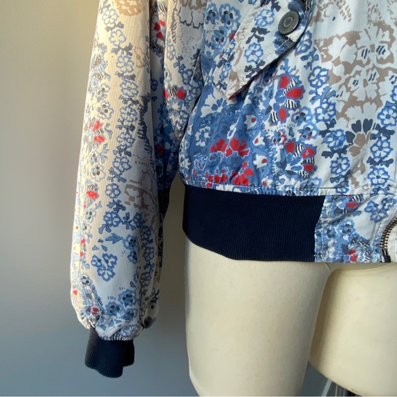 Free People Paisley Bomber Jacket - XS - Picture 5 of 11